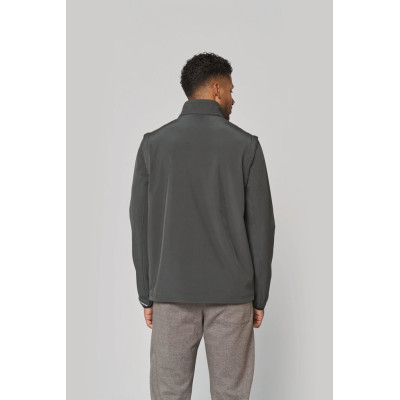 UNISEX detachable sleeves softshell jacket